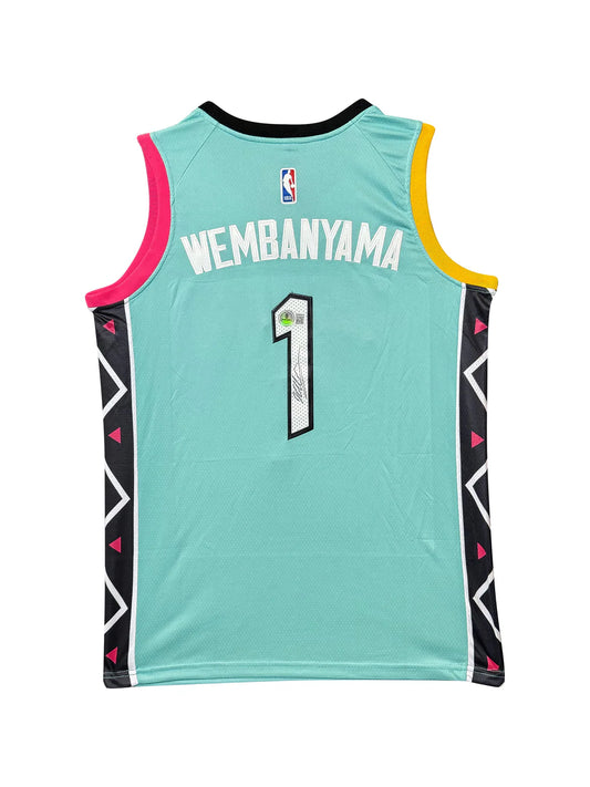 VICTOR WEMBANYAMA FIESTA CITY EDITION SIGNED JERSEY | Beckett Certified Authentic NBA Collectible