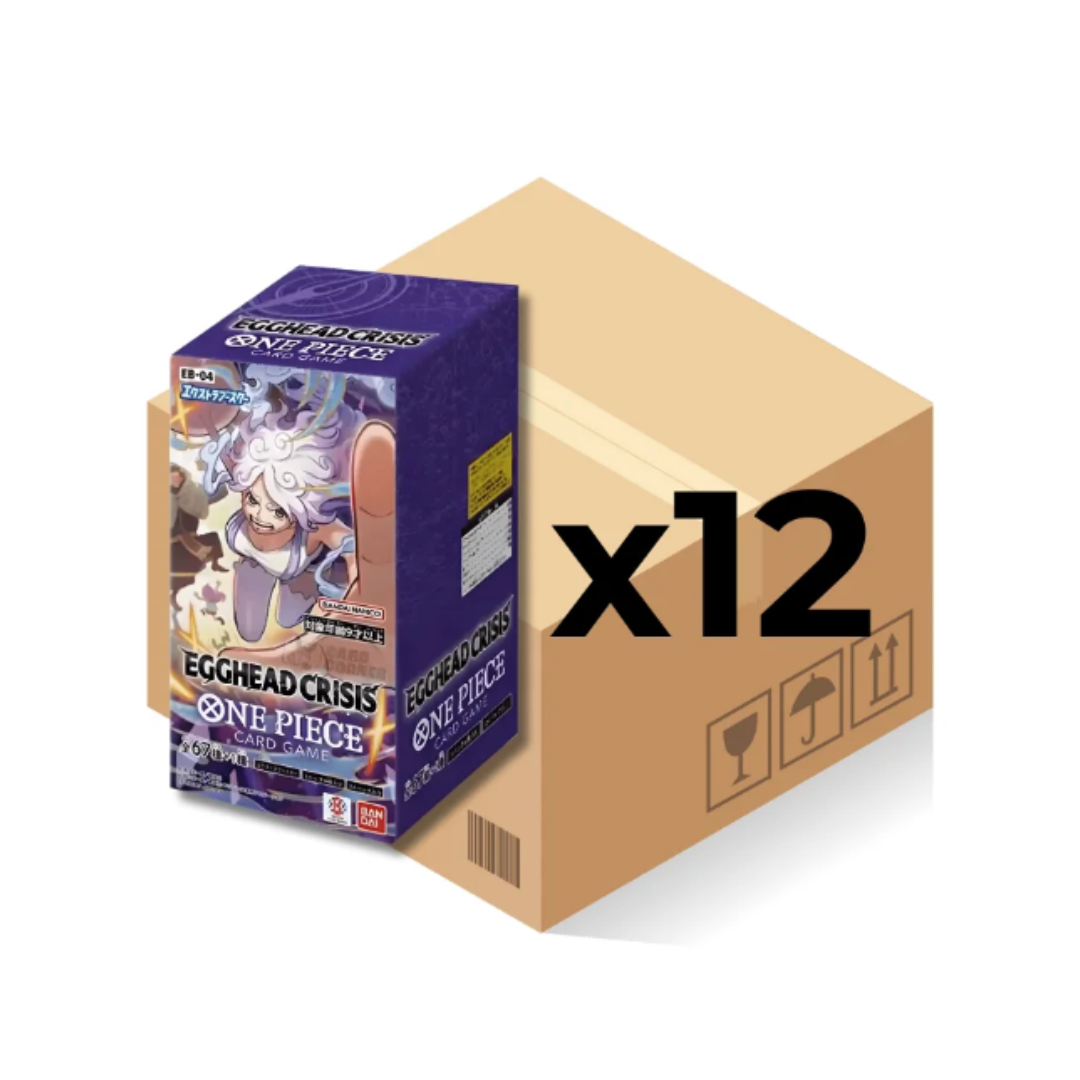ONE PIECE CARD 2026 EGGHEAD CRISIS EB-04 JAPANESE SEALED CASE CARTON x 12 BOXES