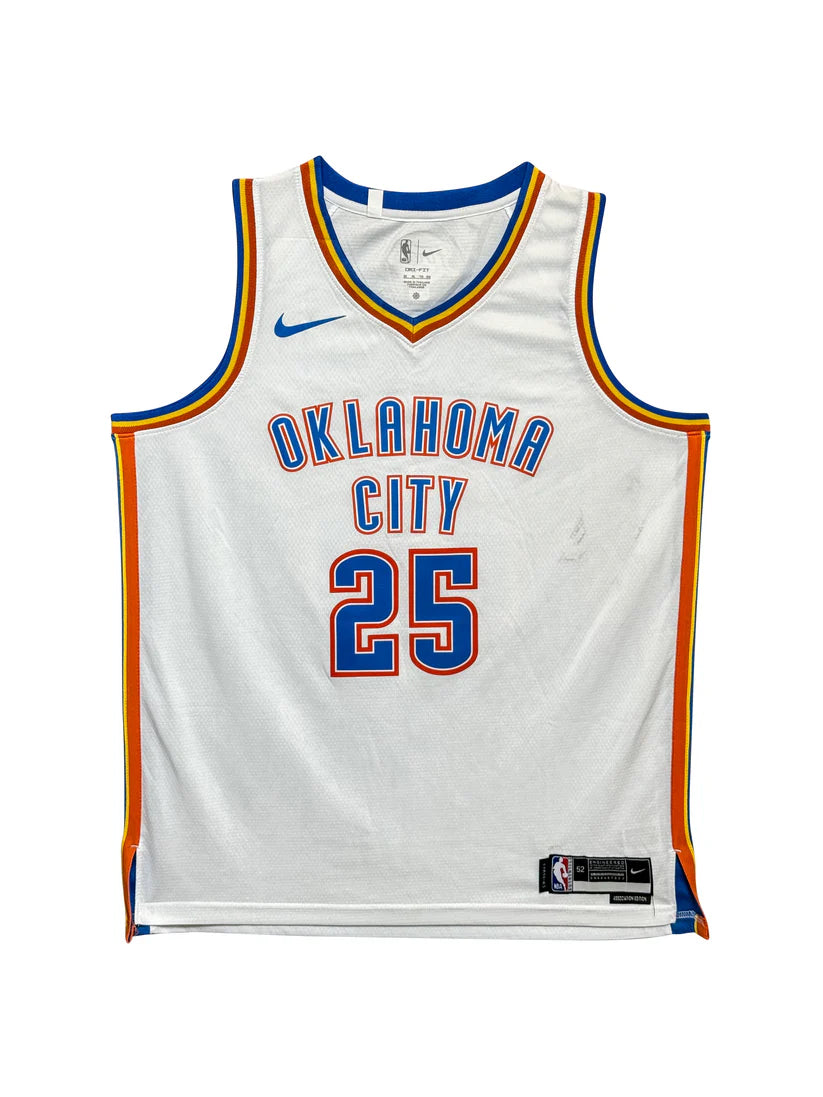 AUTHENTIC OKC THUNDER SIGNED JERSEY “NBA CHAMP 25” | Full Team Autographs | PSA Certified