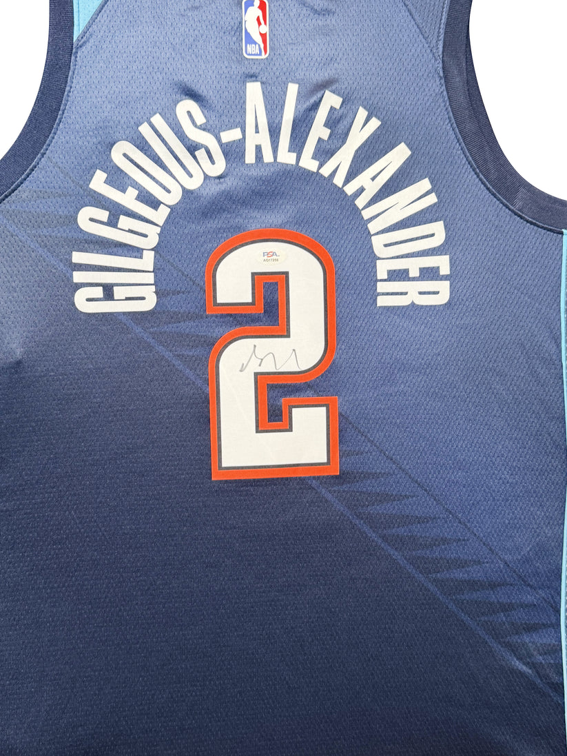 SHAI GILGEOUS-ALEXANDER SIGNED OKC THUNDER JERSEY | PSA Certified Authentic NBA Collectible