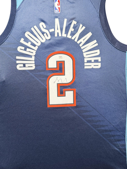 SHAI GILGEOUS-ALEXANDER SIGNED OKC THUNDER JERSEY | PSA Certified Authentic NBA Collectible