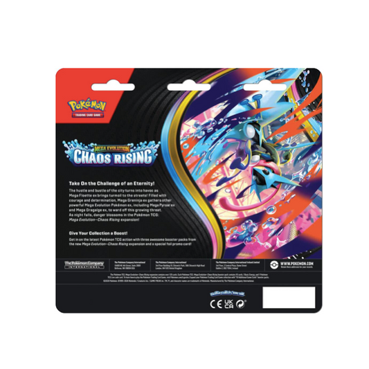 POKEMON CHAOS RISING 3-PACK BLISTER ME04